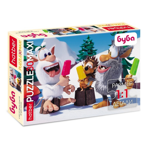 Пазлы 30 элем. дет. MAXI "Буба" А4 210*290мм 30ПЗ4_30780 Hatber