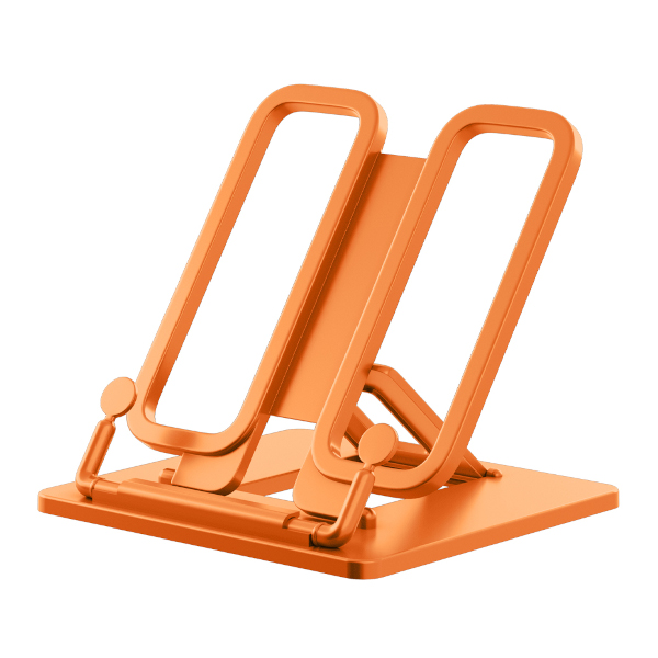 Подставка для книг пластиковая "Base. Neon Solid" 23,5*19см, оранжевый 58040 Erich Krause