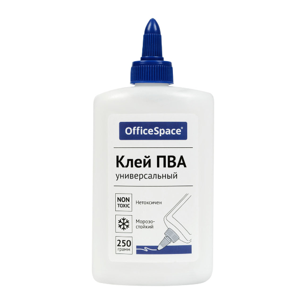 Клей ПВА 250г с апликатором PVA_52484 OfficeSpace