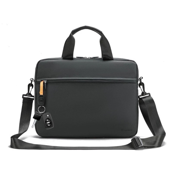 Портфель-сумка для ноутбука Lamark 37*28,5*4,5см, текстиль, серый L214 Dark Grey