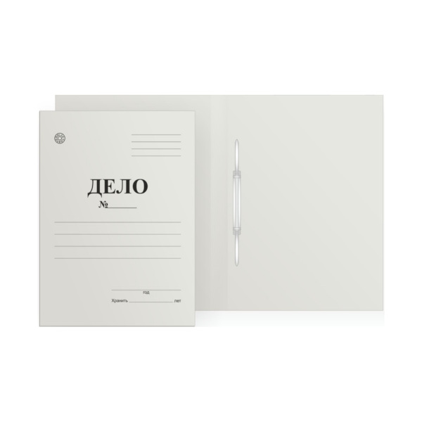 Папка-скоросшиватель картон "Дело №" А4, 360гр/м2, белая, немелов. 17036 Dolce Costo