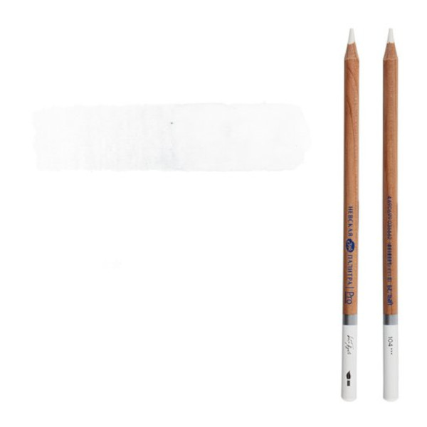 Карандаш акварельный Невская палитра "Белые ночи" №104 (белый) круглый, дерево 158-104 