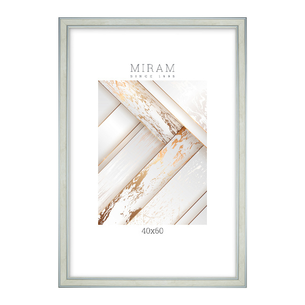 Фоторамка 40*60 пластик, багет 25мм, светлое дерево, вставка пластик 642468-17 МИРАМ