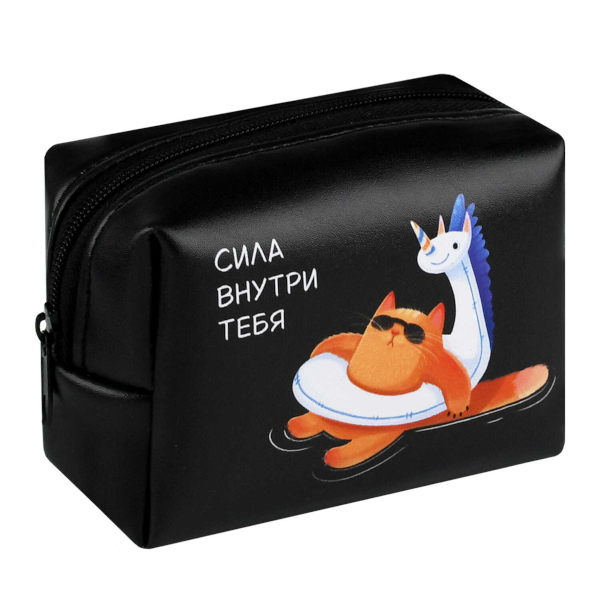 Кошелек детский "Суперкот" 10*7*5см, полиуретан, молния 72827 Феникс+