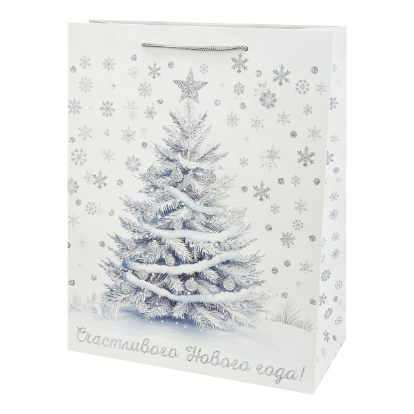 Пакет бумажный 40*31*12см "Снежная ёлка" ППК-2366 Dream cards