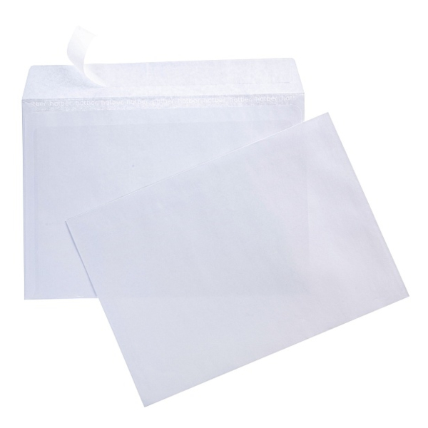 Конверт С4 229*324мм без окна, запечатка, стрип, 80г/м2 4LK_02500/4LK_05000 Hatber