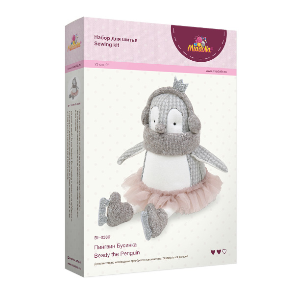 Набор для изготовления игрушки Miadolla "Пингвин Бусинка" BI-0386