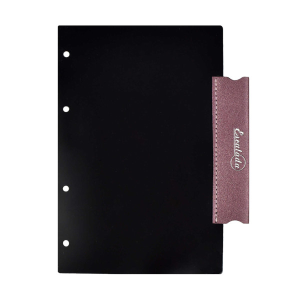 Разделитель А5 "Краст" черный, платик/иск.кожа, петля для ручки 50302 Escalada