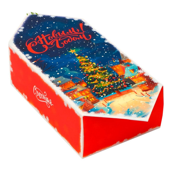 Коробка-конфета 22*14*8см "С Новым Годом! Праздник" 10637821 Upak land