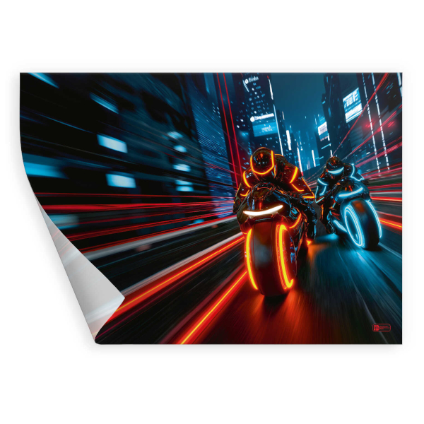 Пленка для уроков труда 50*70см "Ночные мотоциклисты" 72998 Феникс+