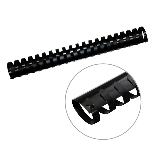 Пружина для переплёта пласт. 32мм (до 300л) черная 1шт