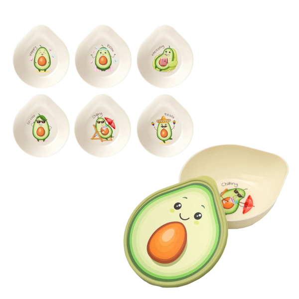 Контейнер пищевой Idiland "Авокадо" 400мл, 1 отд., ассорти 9364371