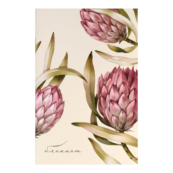 Блокнот А5- 32л "Протея" клетка, скоба, мягк.обл., картон, рисунок 72164 Феникс+