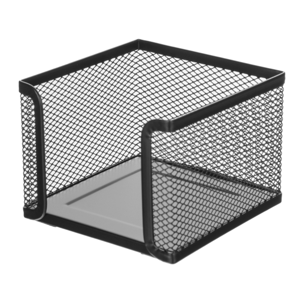 Подставка для бумажного блока Attache 10,5*10,5*7,8см, металл, черный LD01-499-1