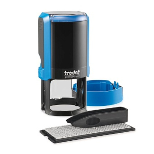 Печать самонаборная 1,5круга Trodat 4642/R1,5, синяя, 1 касса букв 6005