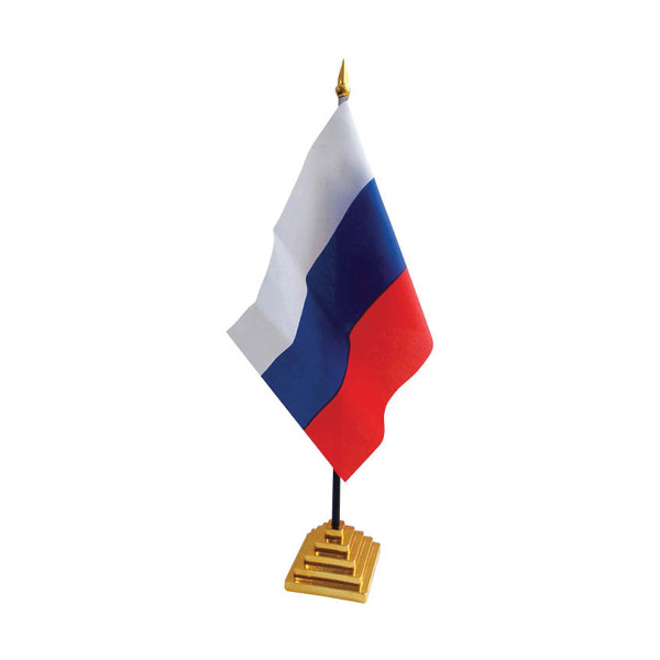 Флаг "Россия" настольный 300мм на основании из пластика FL_3097 ArtSpace