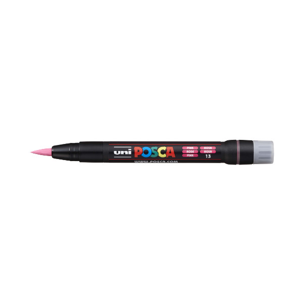 Маркер-кисть акриловый UNI Posca PCF-350 розовый 149683