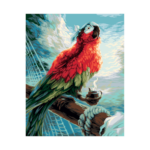 Картина по номерам 50х40 см "Пиратский попугай" PNB/PL-057 ФРЕЯ