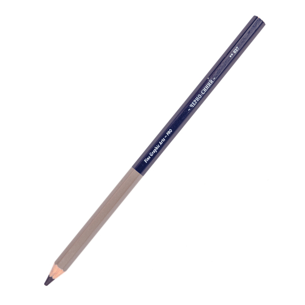 Карандаш дерево, 6-гран., черно-синий 027 "GrafArt PRO" 194027 Малевичъ (1шт)