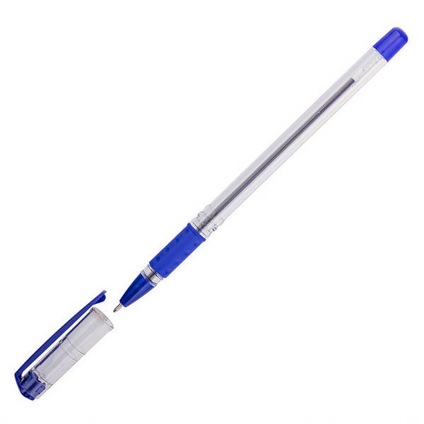 Ручка шар. масл. осн. 1,0мм, синий, прозрач. корп. "School" OBGP_1870 OfficeSpace