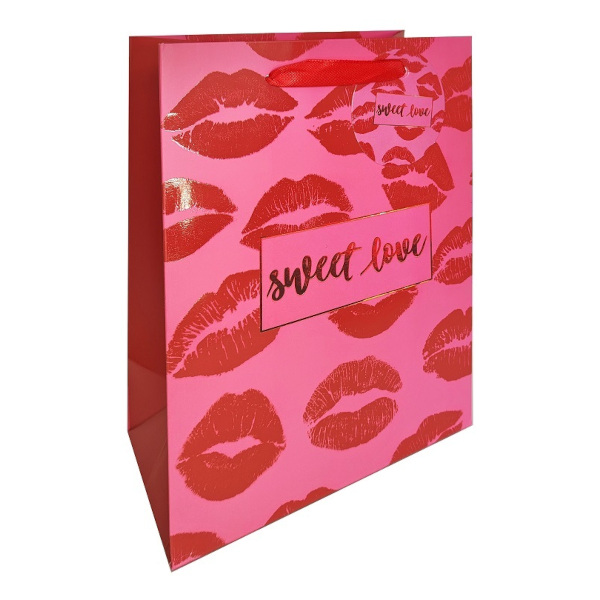 Пакет бумажный 23*18*10см "Sweet Love" GB-023-S Полином