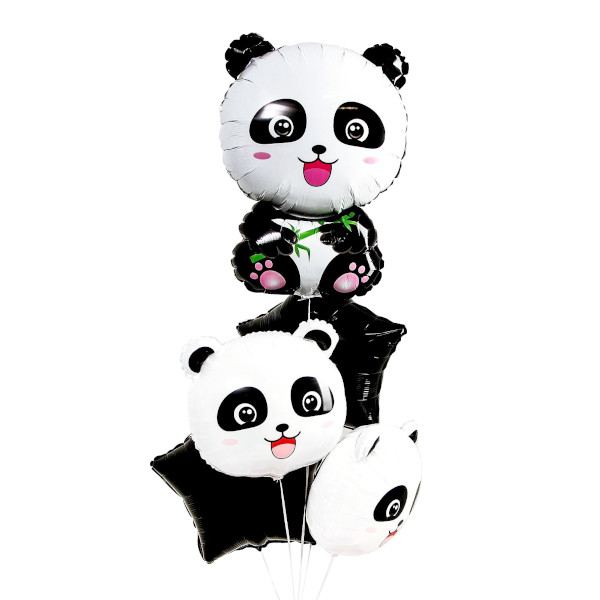 Набор шаров "Веселые панды" 5шт 5205385 Страна Карнавалия