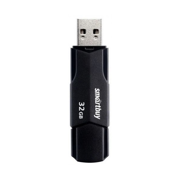 Память Flash Drive 32Gb USB 2.0 Smartbuy Clue, черный SB32GBCLU-K