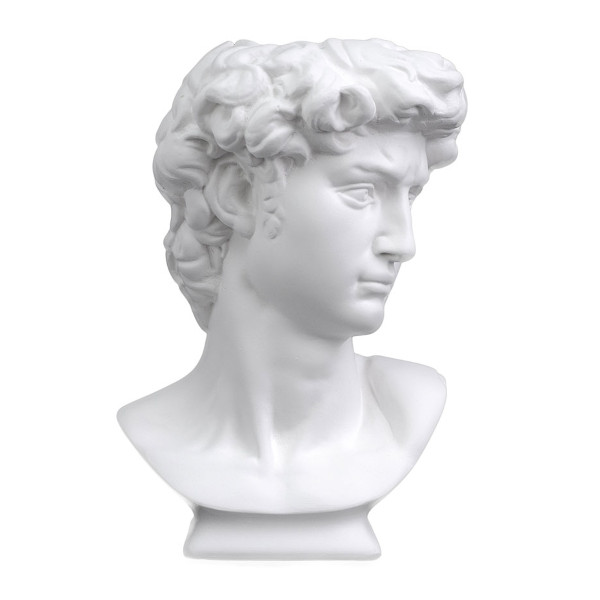 Фигура гипсовая, кашпо-органайзер Голова Давида 195267 Малевичъ