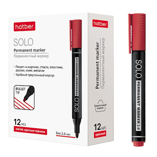 Маркер перм 2мм, спирт. осн., пулевид., белый, пластик. корп. "8004" PM_62879 OfficeSpace