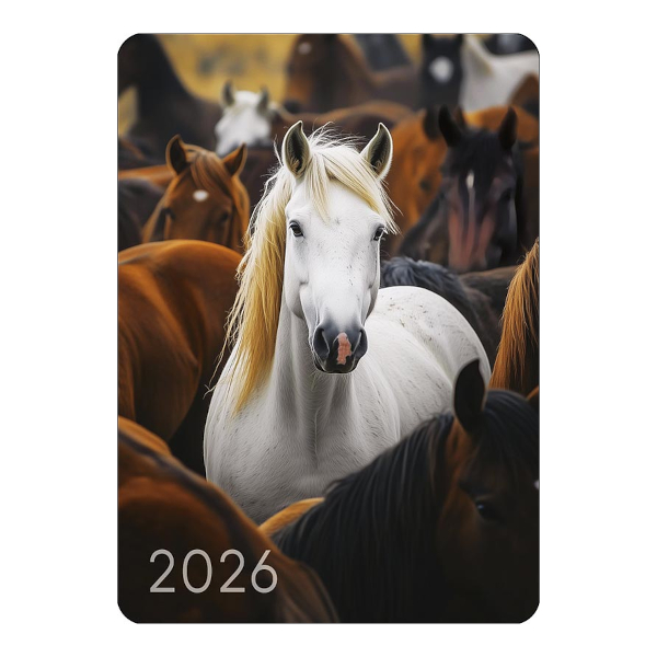 Календарь карманный 2026г "Белая лошадь" 70*98мм 0600.644 Арт Дизайн