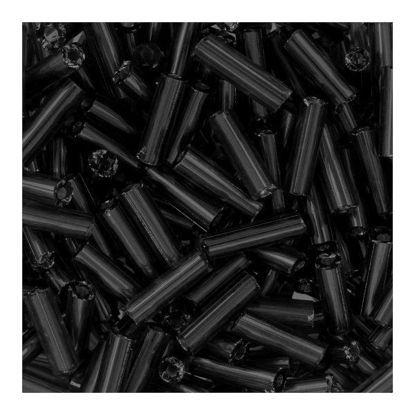 Бисер "Zlatka" стеклярус (0021-0049) №0049 черный 10гр GG3