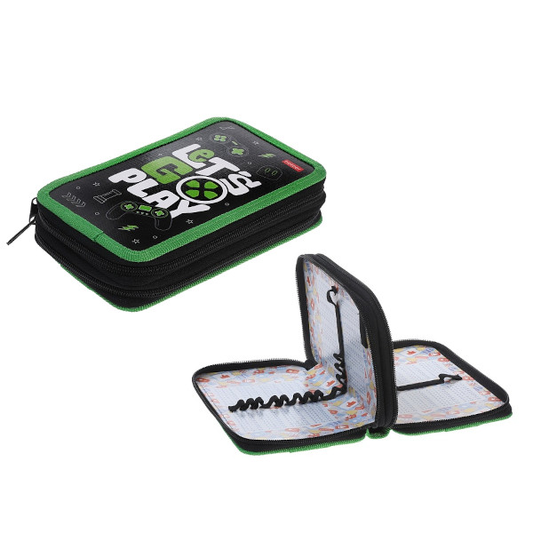 Пенал Hatber "Всё очень лень" 2отд., с табл.умножения 19*11см, на молнии NPn_47110