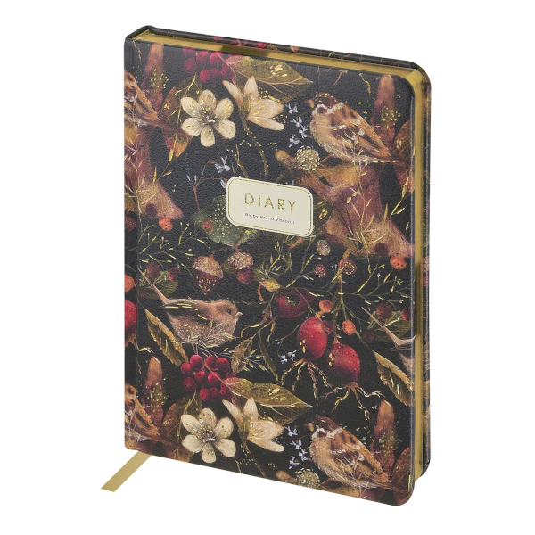 Ежедневник А5 не дат Bruno Visconti "Fauna. Воробей" тв.обл., иск. кожа 3-744/14