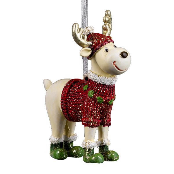 Украшение подвесное Erich Krause Decor "Олень в свитере" 8см, полирезина 59017