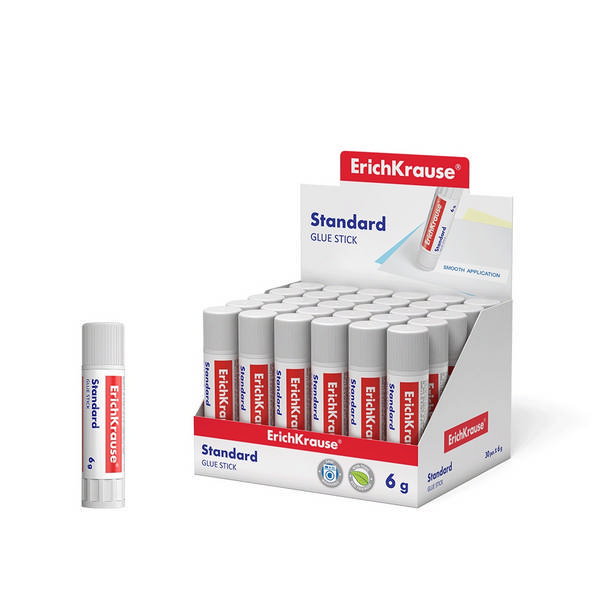 Клей-карандаш 6г, ПВП "Standard" EК48029 Erich Krause