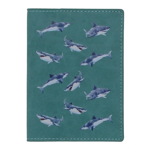 Обложка д/паспорта "In Joy 4. Акулы" иск.кожа, рисунок ОПК0152 Listoff