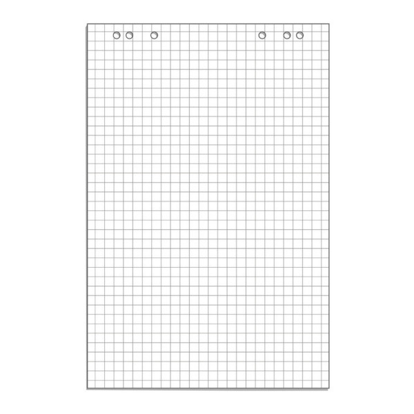 Блок для флипчарта 20л 67,5*98см клетка, 80гр, белизна 92% 1783254 Klammer