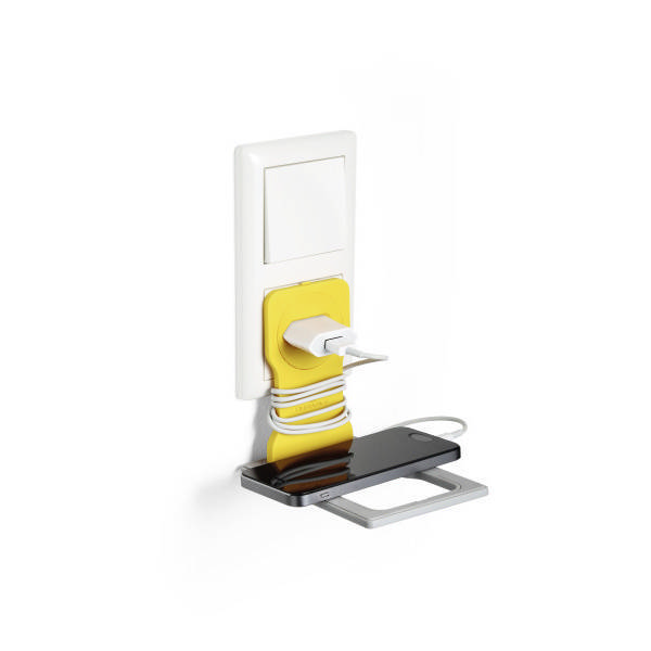 Подставка для телефона Durable "Varicolor" 13,4*8,4*4,5см, пластик, желтый 7735-04