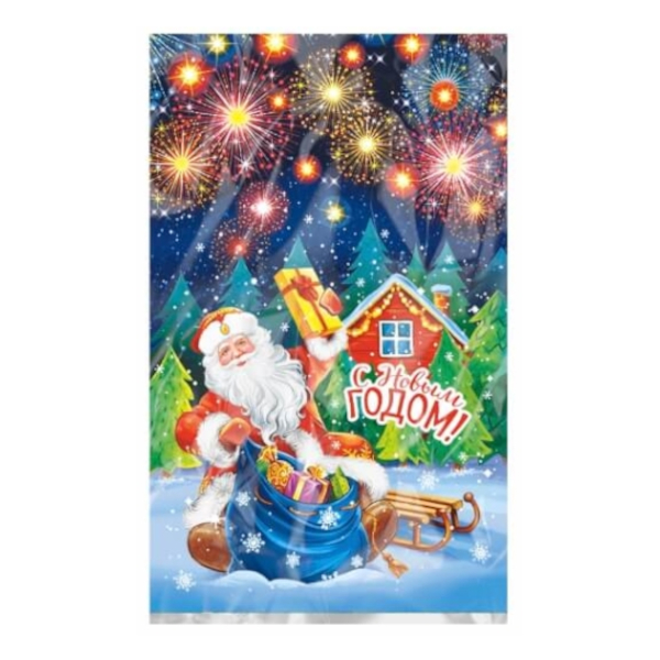 Пакет полимерный без ручек 35*20см "НГ. Фейерверк" 20мкм ПИ-4655 Миленд