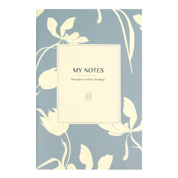 Блокнот А5- 32л "Цветы на голубом" клетка, скоба, мягк.обл., картон, рисунок 72162 Феникс+
