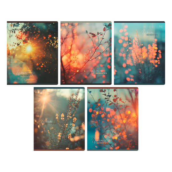 Тетрадь 48л А5 клетка "Дикий" картон, серый блок, ассорти Т5ск48 60312 BG