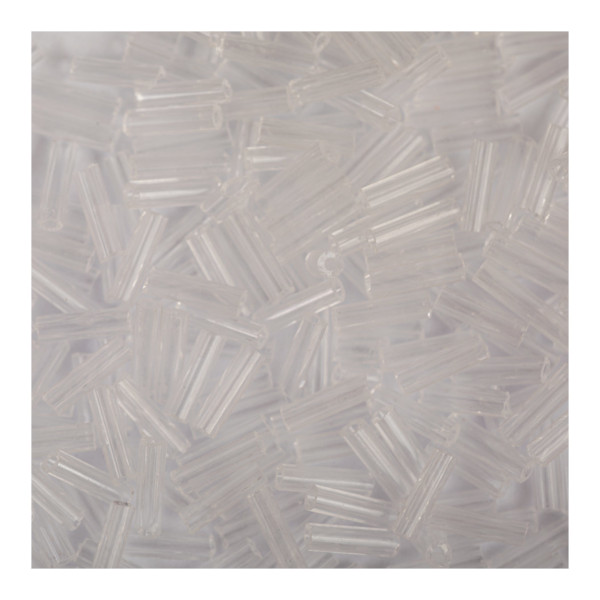 Бисер "Zlatka" стеклярус (0001-0010) №0001 прозрачный 10гр GG3