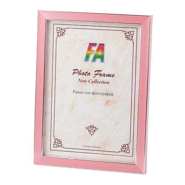 Фоторамка 21*30 пластик, розовый, вставка стекло "Акварель" 07581 Format-A