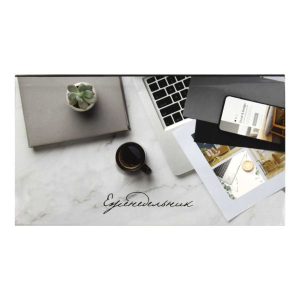 Еженедельник не дат 170*90мм 64л Феникс+ "Офисный стиль" интегр.обл., картон 68073