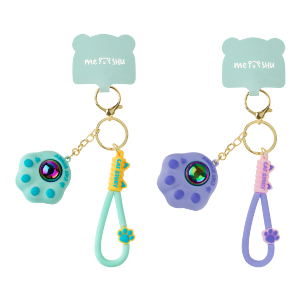 Брелок "Paw" 8*5см, пластик, карабин/петля, ассорти MS_62531 MESHU