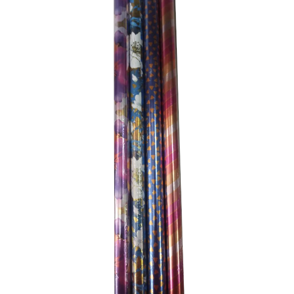 Бумага упаковочная металлизированная 67,2*99см, рулон, ассорти 0994.144 Арт Дизайн