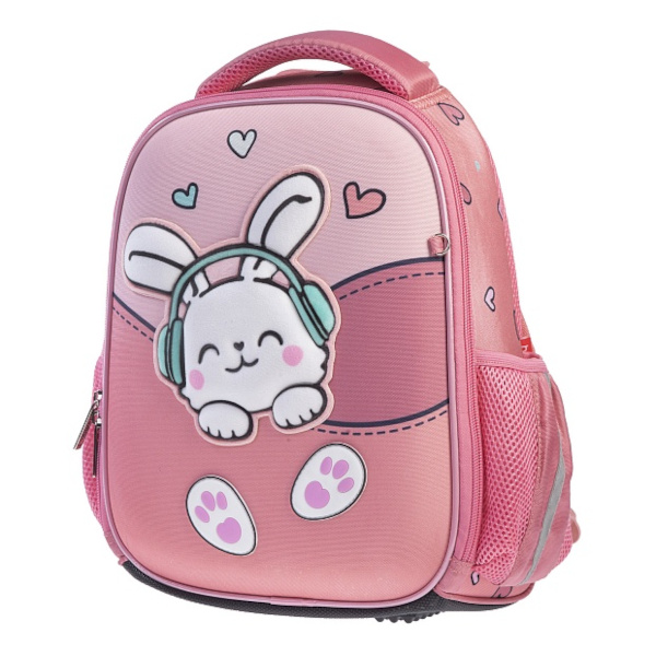 Рюкзак Hatber Ergonomic mini "Любимый зайка" 1отд., 2карм., 1потайн., EVA, 35*27*13см NRk_01007