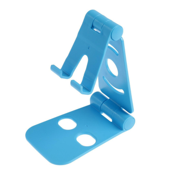 Подставка для телефона Luazon 13,5*8*2,8см, пластик, синий, складная, регул. 5114266