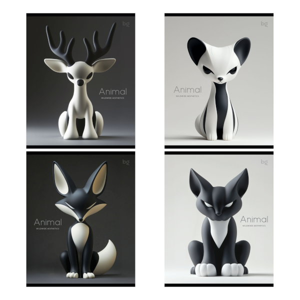 Тетрадь 48л А5 клетка "Дикий" картон, серый блок, ассорти Т5ск48 60312 BG