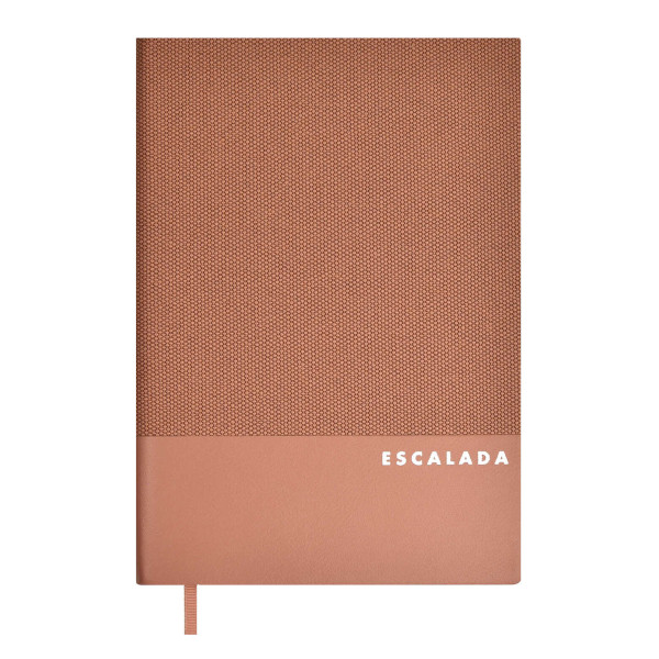 Ежедневник А5 не дат 320стр., Escalada "Пике" мягк. переплет, иск. кожа, пепельно-розовый 63992